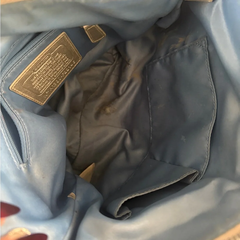 Poppy coach y2k stripped crossbody - Picture 2 of 7